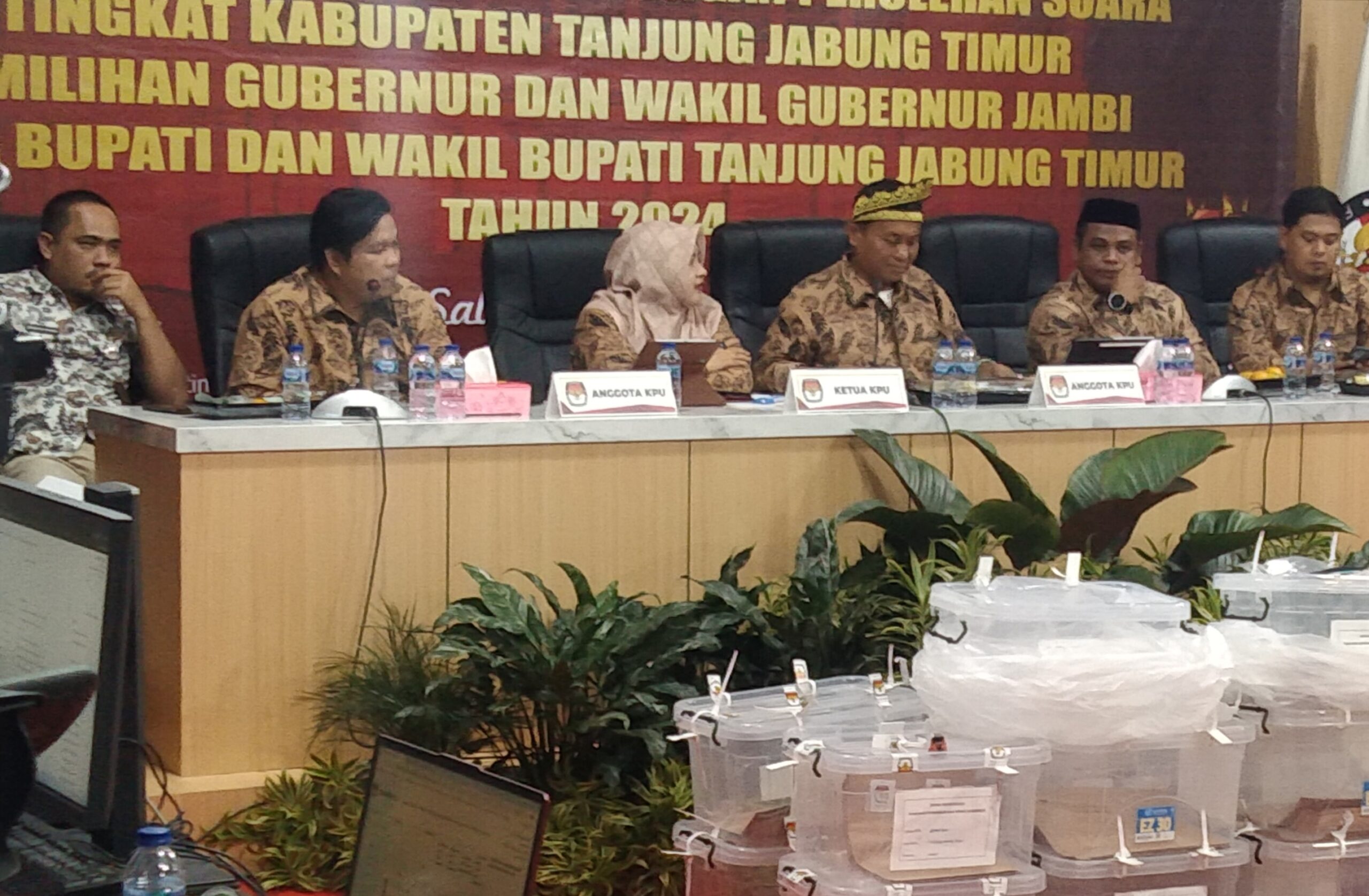 Hasil Pleno !!! KPU/KIP Resmi Tetapkan DIMINTA Selaku Bupati dan Wabup Tanjabtim